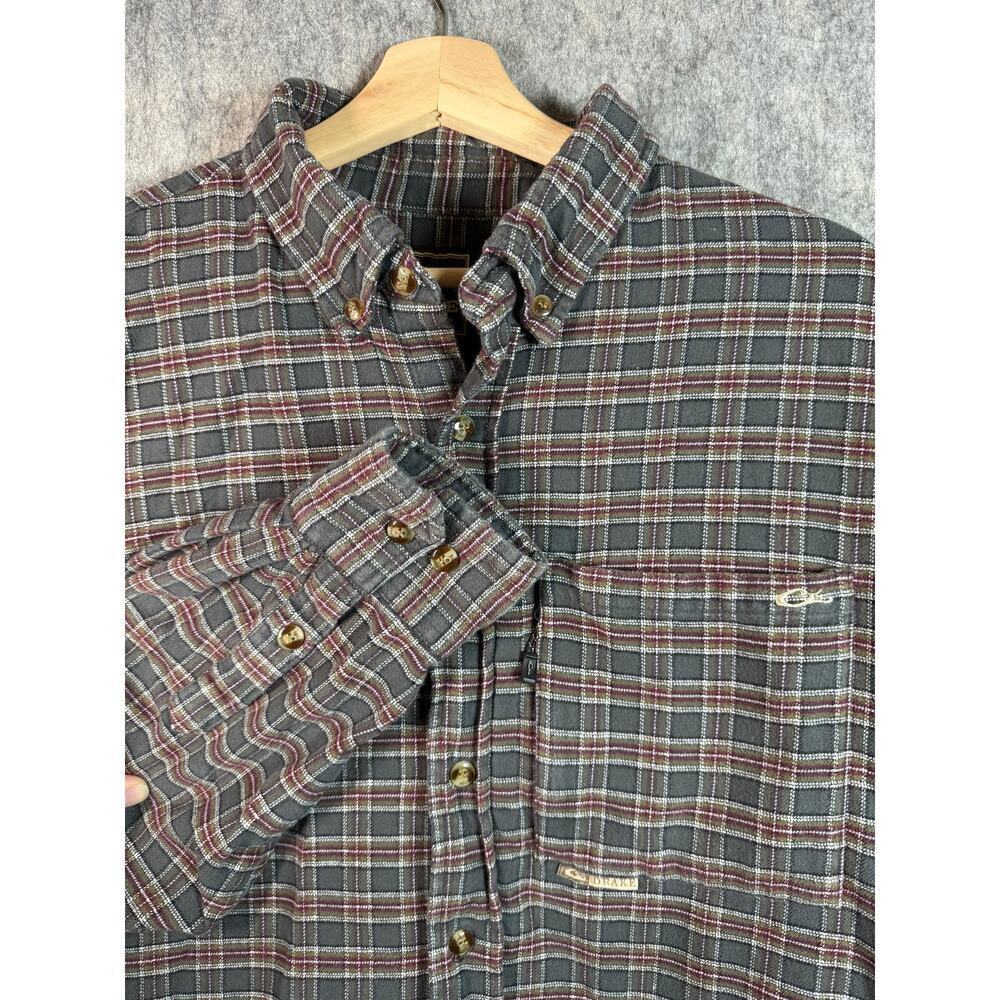 Drake Mens Autumn Brushed Twill Large "Pine Needle" Button Down
